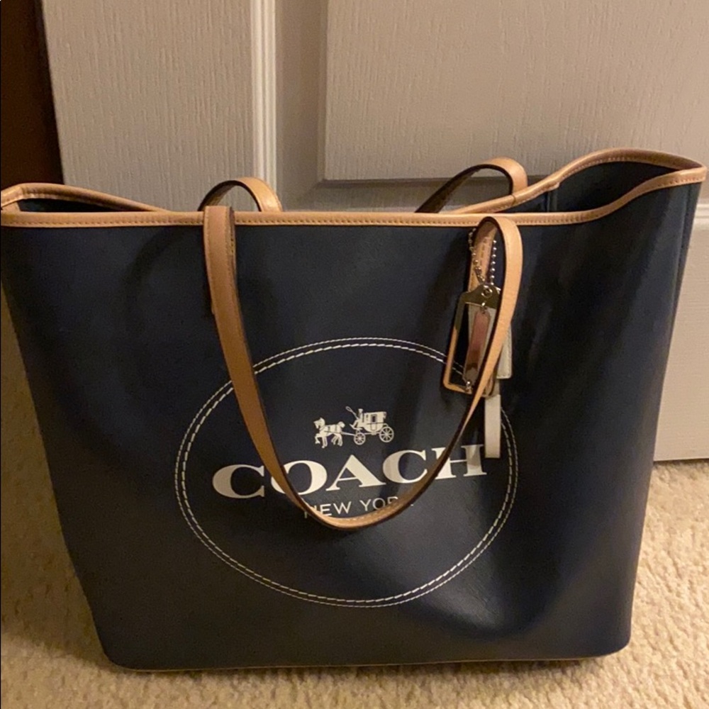 Coach Leather Tote